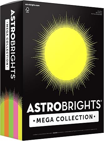 Astrobrights Mega Collection, Colored Cardstock, 