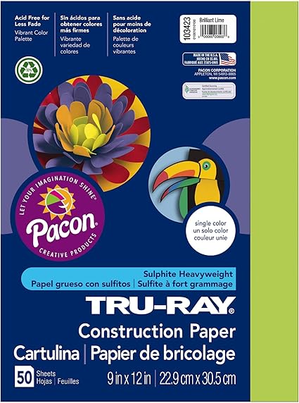 Tru-Ray Construction Paper, 50% Recycled, 9