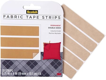 Scotch Fabric Tape FAP-1-CFTP, 3/4 in x 4 in (19 mm x 10.1 cm)