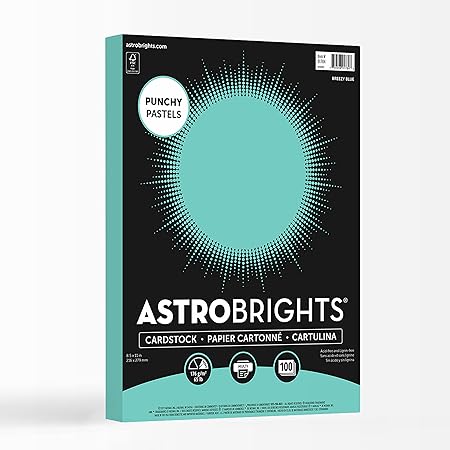 Astrobrights Punchy Pastel Cardstock, 8.5