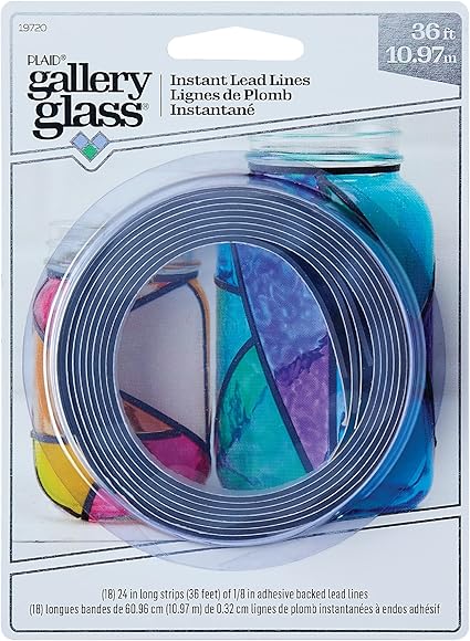 Gallery Glass Instant Lead Lines, 18 Strips 24