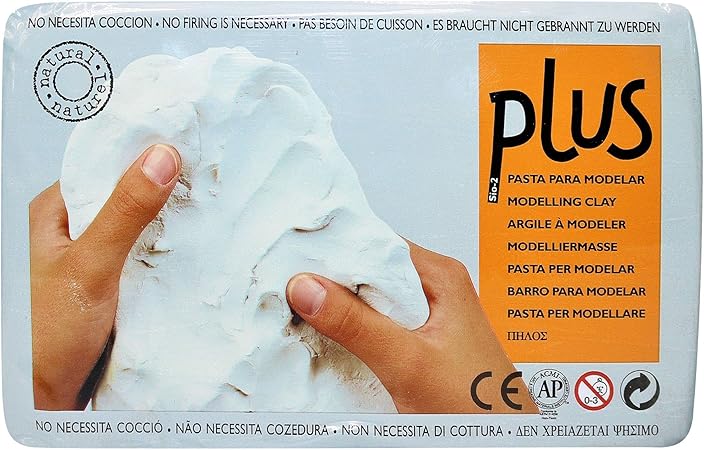 ACTIVA Plus Natural Self-Hardening Clay White 2.2 pounds