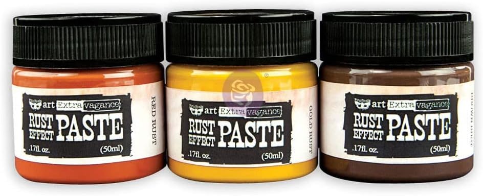 PRIMA MARKETING INC Art Extravagance - Rust Paste Set (3pcs 50ml) Finnabair Art Extravagence Rust Effect Paste 50ml Jars 3/Pkg-3 Colors 655350963576