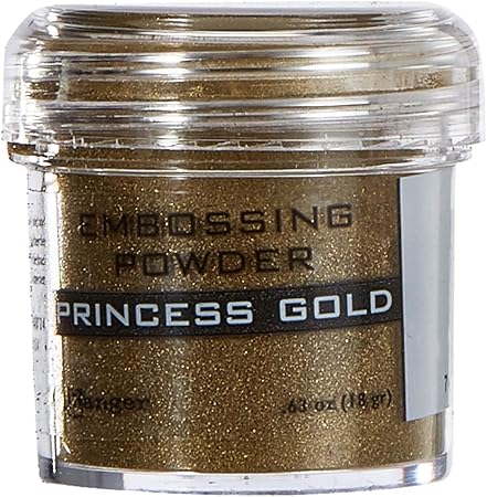 Ranger 359868 Embossing Powder, Princess Gold, .63 oz