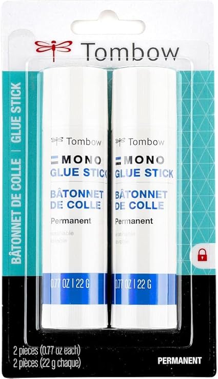 Tombow Mono Glue Stick, Medium, 2-Pack