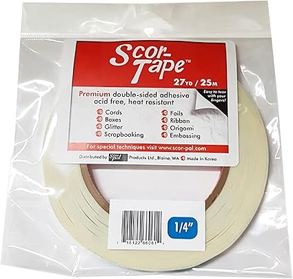 Scor-Pal SP202 Scor-Tape, 0.25 by 27-Yard