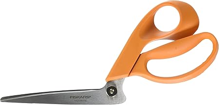 Fiskars 199600-1001RazorEdge Fabric Shears/Seam Ripper for Tabletop Cutting , 9 Inch , Orange