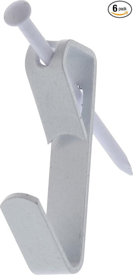 Hillman White 122305 Conventional Picture Hanger 30lb, 1 Count (6 Pack)