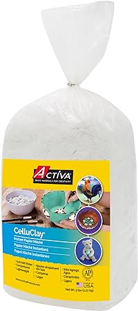 ACTIVA CelluClay Instant Papier Mache, 5 Pound White