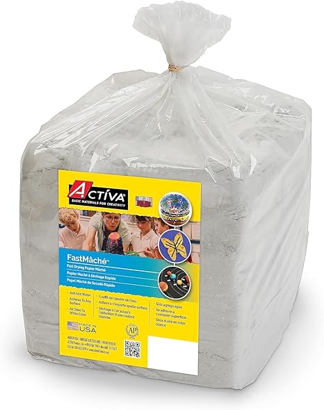 ACTIVA Fast Drying Paper Mix-6 pounds Papier Mache, White