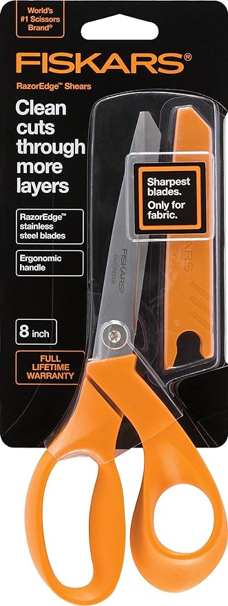 Fiskars Crafts 8180 RazorEdge Fabric Shears, 8-Inch