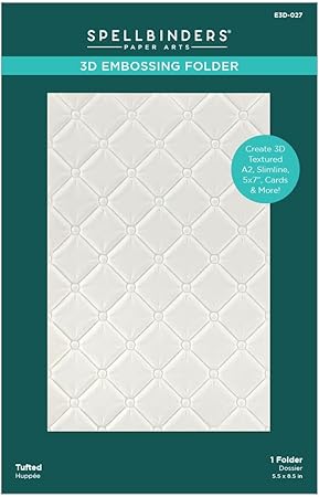 SPELLBINDERS PAPERCRAFTS, INC Tufted Spellbinders 3D Embossing Folder 5.5