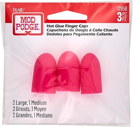 Mod Podge Hot Glue Gun Finger Caps, Multicolor