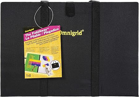 Dritz Omnigrid Fold-Away Cutting & Pressing Station, 12' x 18', Black