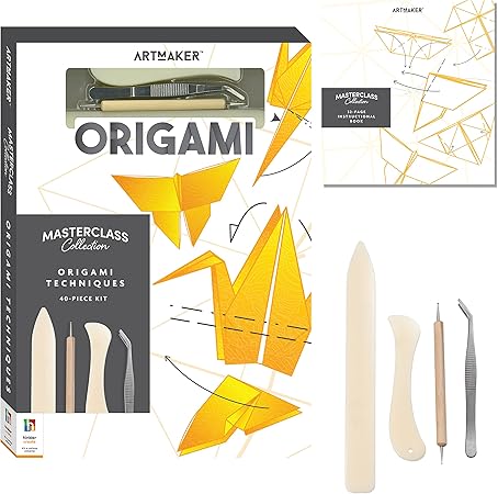 Hinkler Art Maker Masterclass Collection: Origami Techniques Kit - Beginner to Advanced Origami - Japanese Art - Origami Guide - Craft Kits - Arts and Craft for Adults