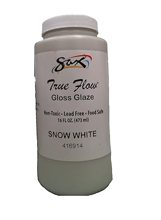 Sax - 416914 True Flow Gloss Glaze, Snow White, 1 Pint