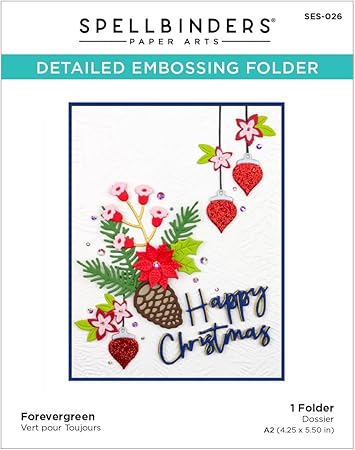 SPELLBINDERS PAPERCRAFTS, INC Spellbinders Embossing Folder-Forevergreen, Multicolor