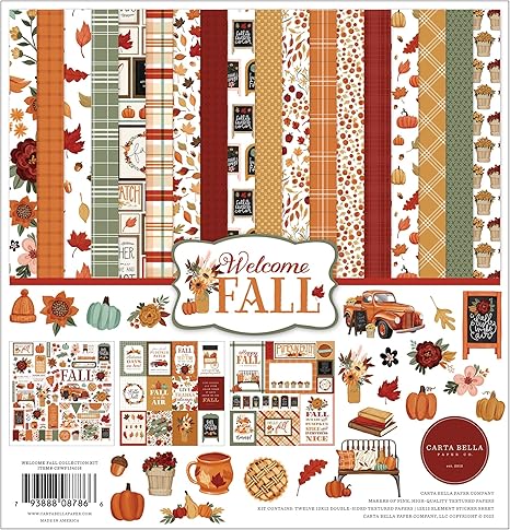 Carta Bella Paper Company Welcome Fall Collection Kit, Multicolor