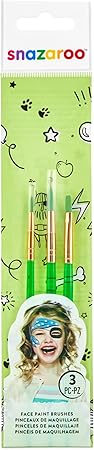 Snazaroo Green Starter Brushes - Set of 3