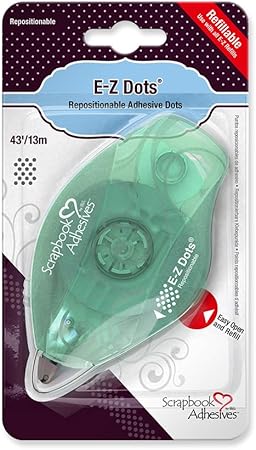 SCRAPBOOK ADHESIVES BY 3L E-Z Dots Repositionable Refillable Runner Dispenser, 43 Feet