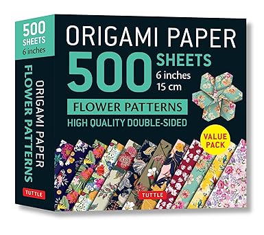 Origami Paper 500 sheets Flower Patterns 6