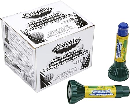 Crayola; Washable Glue Sticks; Art Tools; 12 ct.; Great for Classroom Projects