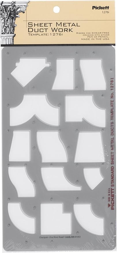 Pickett Sheet Metal Duct Work Template (1276I)