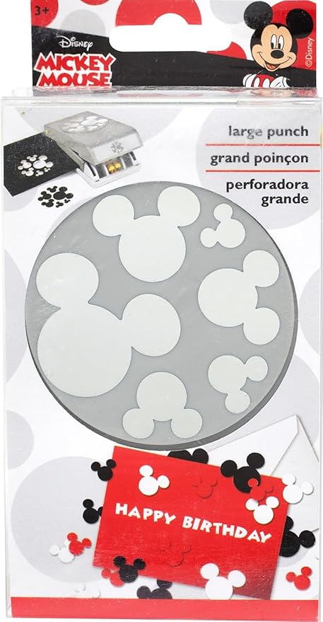 EK SUCCESS/AMERICAN CRAFTS EK DISNEY PUNCH MICKEY EAR, Gray