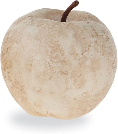 Mud Pie Small Paper Mache Apple, Brown