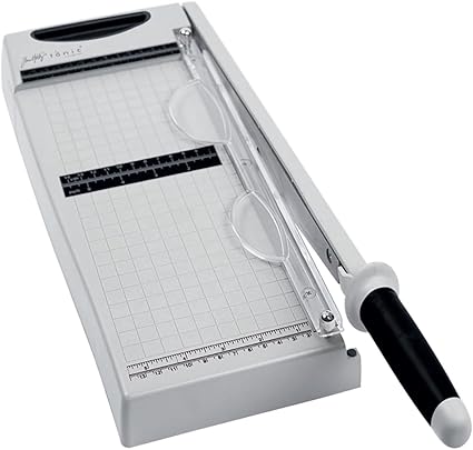 Tim Holtz Paper Cutter Tool - Maxi Guillotine Paper Trimmer for Scrapbooking, Vinyl, and Craft Paper - 12.25 Inch Cutting Length with Extendable Ruler and Grid Lines