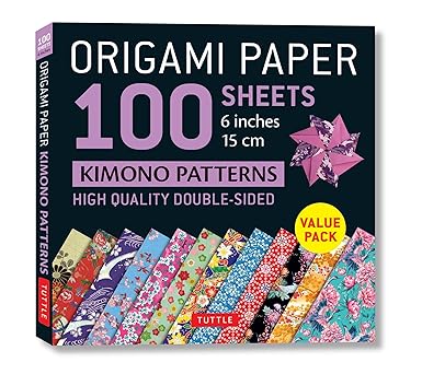 Origami Paper 100 sheets Kimono Patterns 6