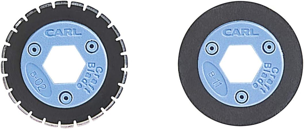 CARL 15051 Bidex perforating/Scoring Blade Set for Personal/Professional Rotary Trimmers, Blue