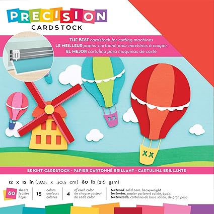 American Crafts Precision Cardstock Pack 80lb 12