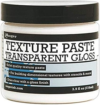 Ranger Texture Paste Transparent Gloss, 3.9 oz