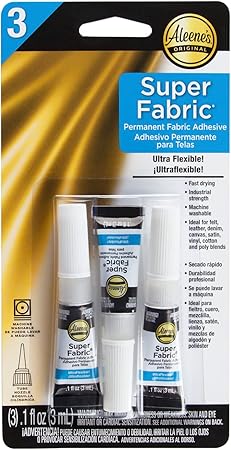 Aleene's Super Mini Pack Fabric Glue, Clear