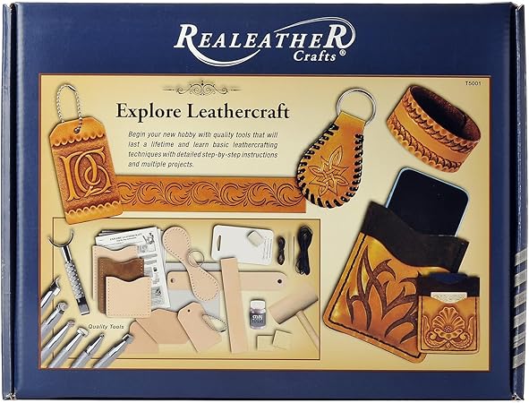 Realeather Leathercraft, Explore Kit, Brown