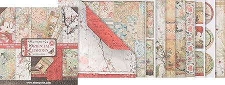 Stamperia International KFT Paper Sheets - Oriental Garden, 30.5 x 30.5 (12