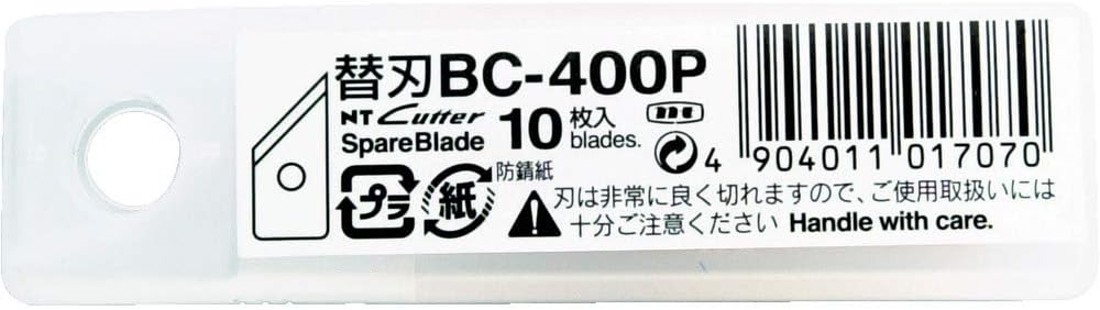 NT Cutter Blades for Heavy-Duty Circle Cutters and Mat Board Cutters, 10-Blade per Pack (BC-400P)