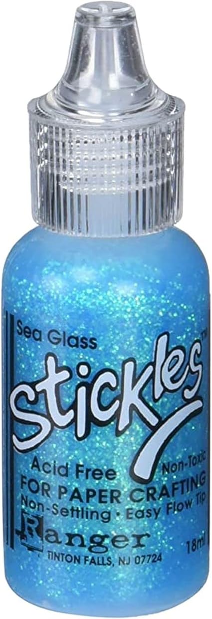 Ranger Stickles Glitter Glue .5oz, Sea Glass