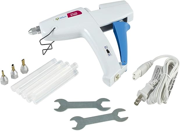 AdTech Ultimate Cordless Dual Temp Hot Glue Gun Kit - Fast Heating, High Output, 40 Watts, Ergonomic Palm Trigger