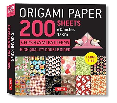 Origami Paper 200 sheets Chiyogami Patterns 6 3/4