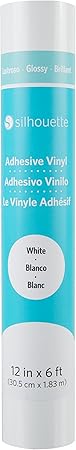 Silhouette America Glossy Permanent Vinyl, 12 by 6-Feet, White