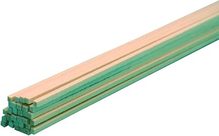 Midwest Products 4022 Micro-Cut Quality Basswood Strip Bundle, 0.0625 by 0.0625 by 24-Inch