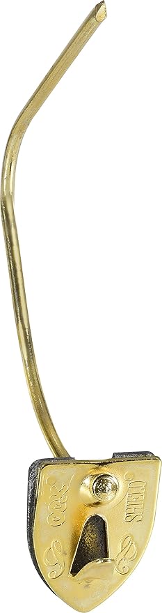 OOK 533120 Shield EZ Push Single Hanger, Tool-Free Picture Hanging Hook, 30lbs, Brass