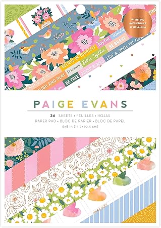 AMERICAN CRAFTS Paper 6X8 PAD, Paige Evans Garden Shoppe