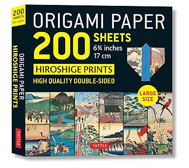 Origami Paper 200 sheets Hiroshige Prints 6 3/4