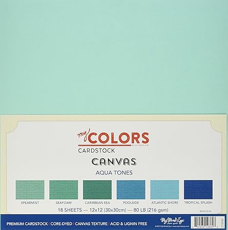 My Colors Canvas Cardstock Bundle 12