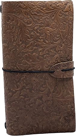 Realeather C4281-22, Travel Journal Cover (Brown)