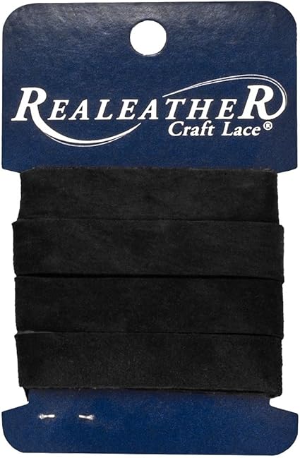 Realeather Black Leather Strip 1/2