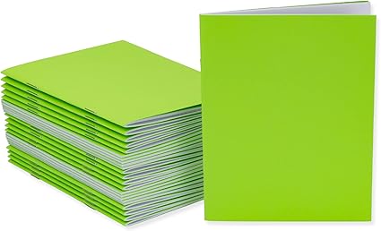 Hygloss Blank Books for Journaling, Sketching, Writing and More for Arts and Crafts-Softcover, 24 Pages, 4.25 x 5.5 Inches, 24 Pack, Electric Lime